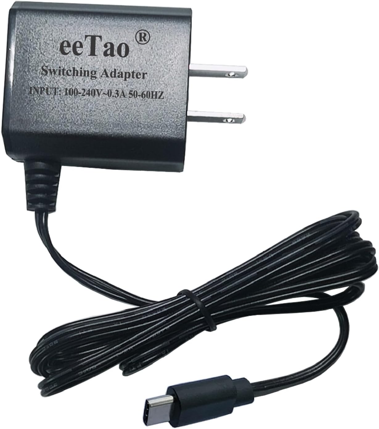 eeTao 5V 1800mAh DC5V 5VDC 5.0V USBC AC/DC Adapter Charger Compatible with ONERVA Portable Neck Massager for Pain