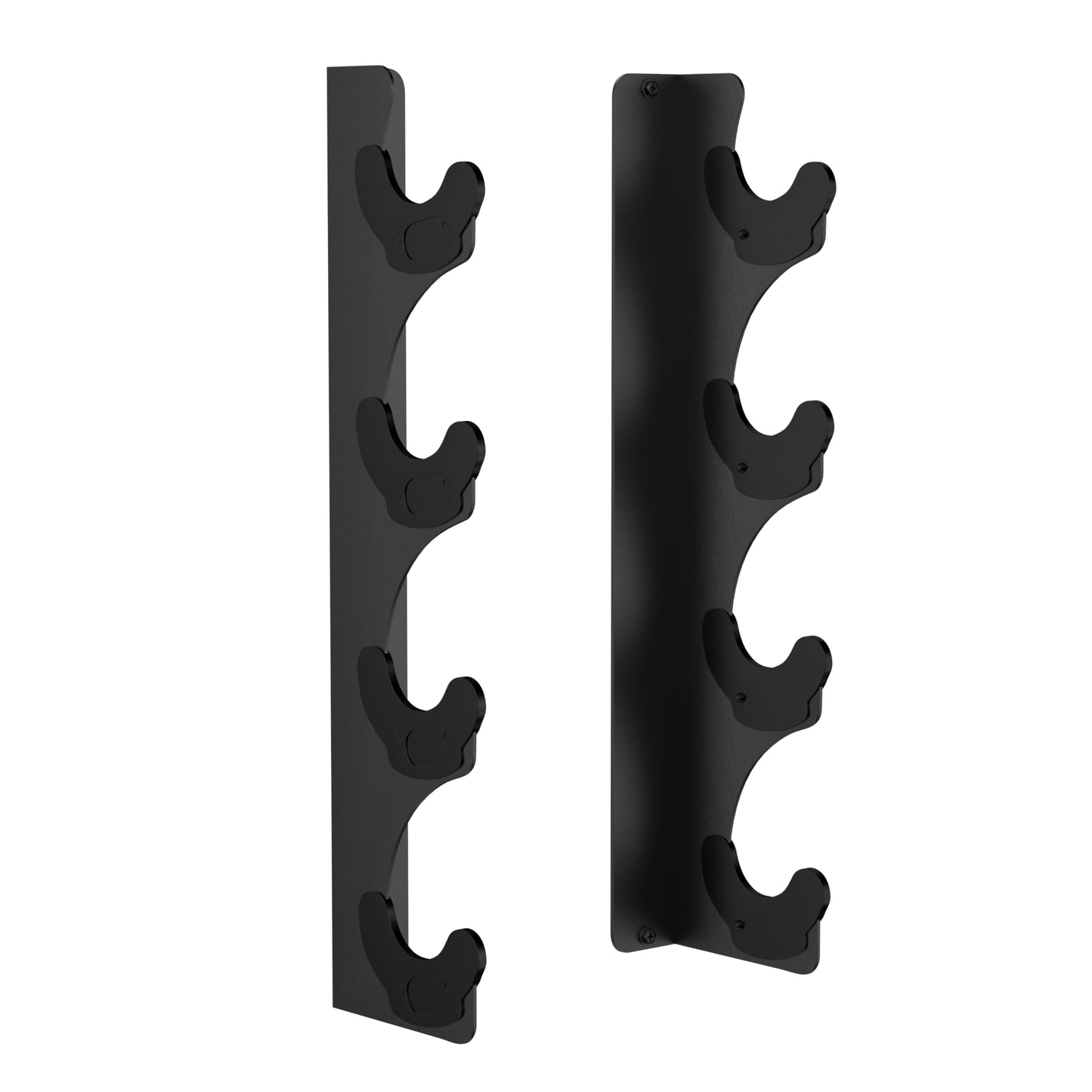 Barbell Rack Single Hook Wall Mount Heavy Duty Vertical Barbell Holder Weight Bar Holder for Olympic Barbell, Curl bar, Commercial or Home Gym Accessory (4 bars)