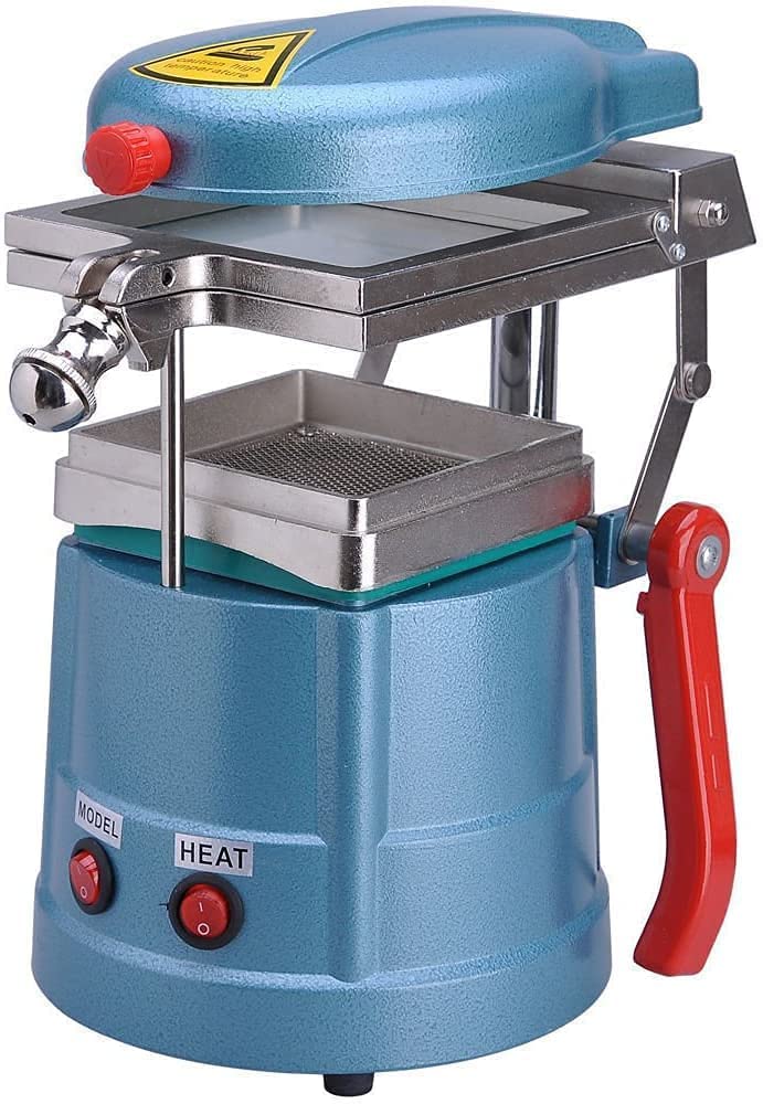 VIBURISH Laboratory Vacuum Forming Molding Machine Vacuform Thermforming Lab Equipment Heat Molder (Blue)
