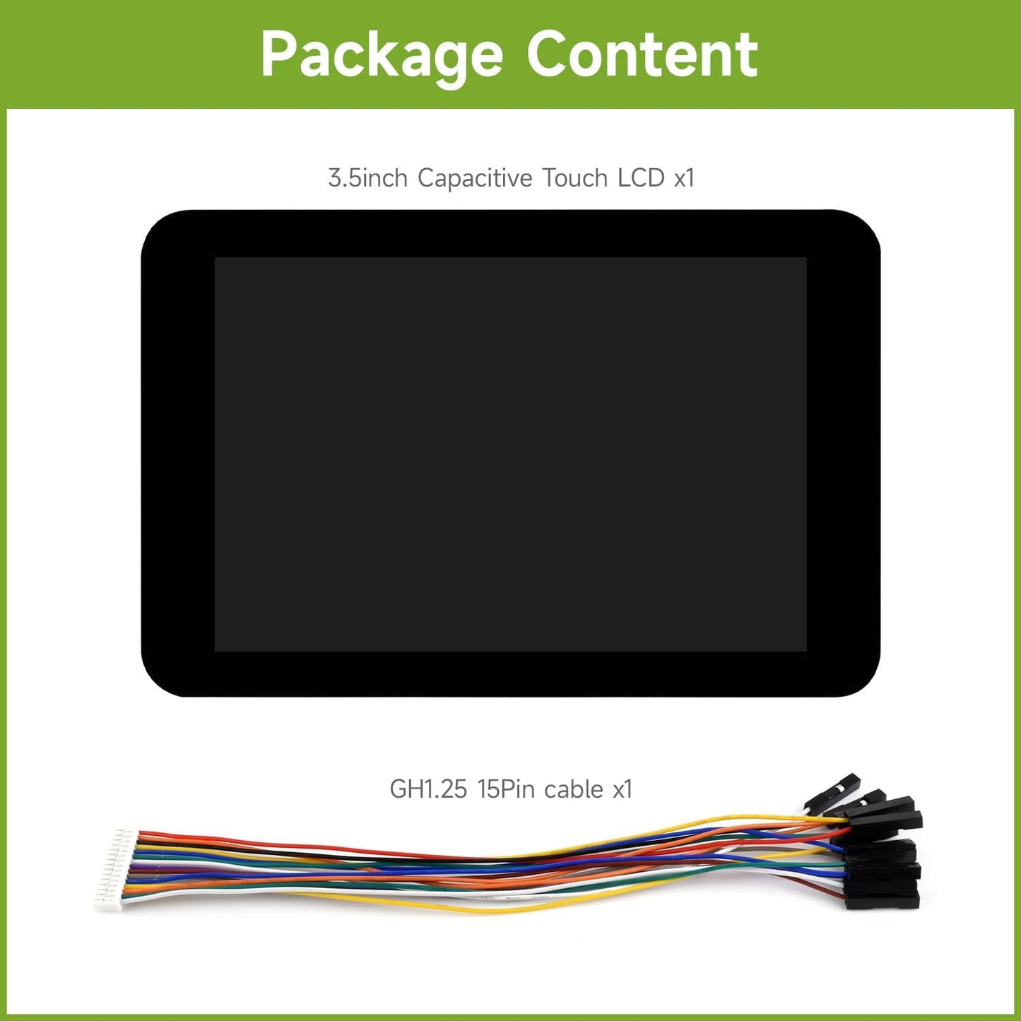 waveshare 3.5inch 5/4B/3B/Zero/Zero 2W/Pico ESP32 Arduino,320480 Capacitive Touch Display Module, Compatible