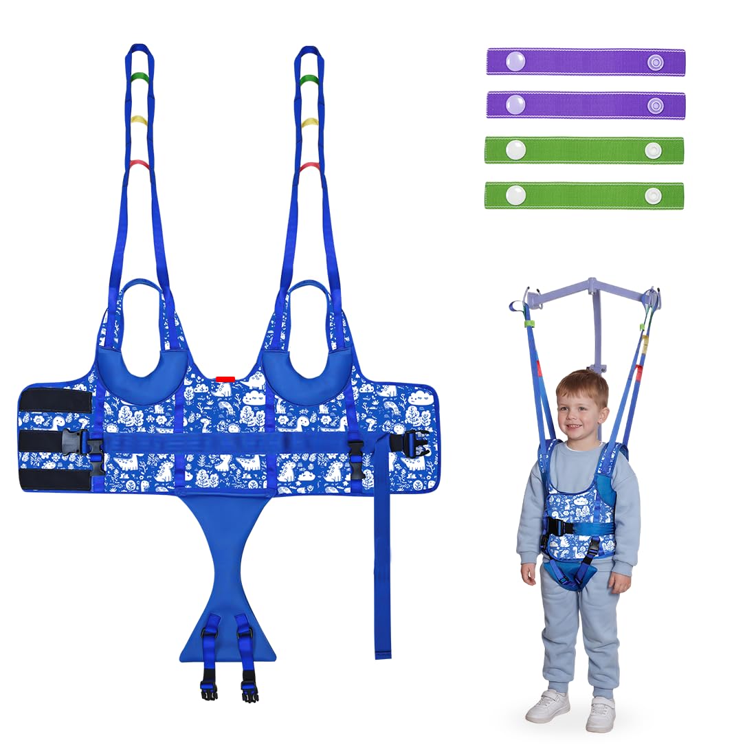 EZ ASSISTIVE Patient Lift Sling for Child Walking Training, Breathable 3D Mesh Medical Transfer Sling with Adjustable Buckles & Leg Pads, Patient Lift Aid for Home Use, 330lbs