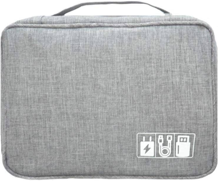BYOYO Carrying Bag Case Storage Organizer for Projectors and Accessories (Grey, Single)