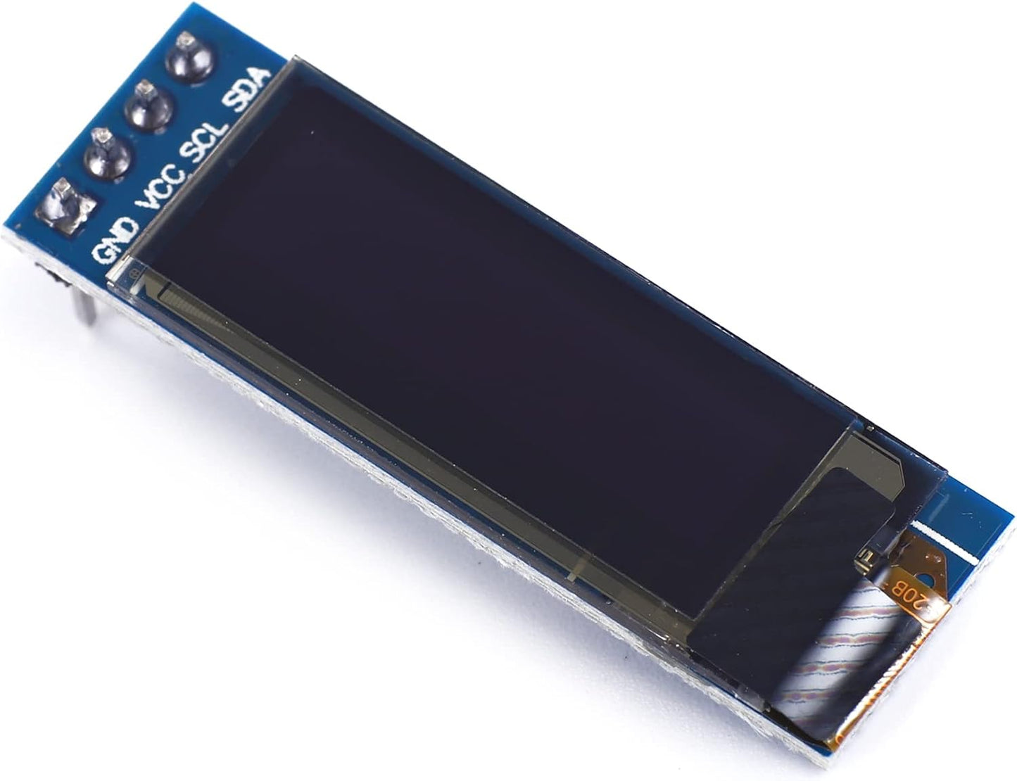 0.91 inch SSD1306 128x32 3.3V~5V 4PIN 5PCS Teyleten Robot OLED LCD Display Module IIC LCD OLED Screen for Arduino White