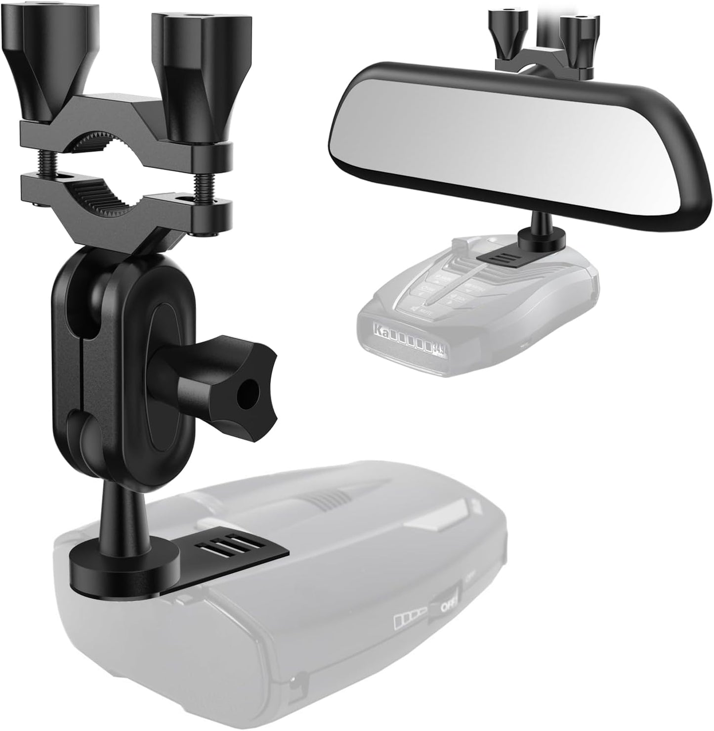 SDSACZMU 480i 1 inch Car Rear View Mirror Radar Detector Mount, for Cobra RAD Radar Detector,Easy to Install (at Least