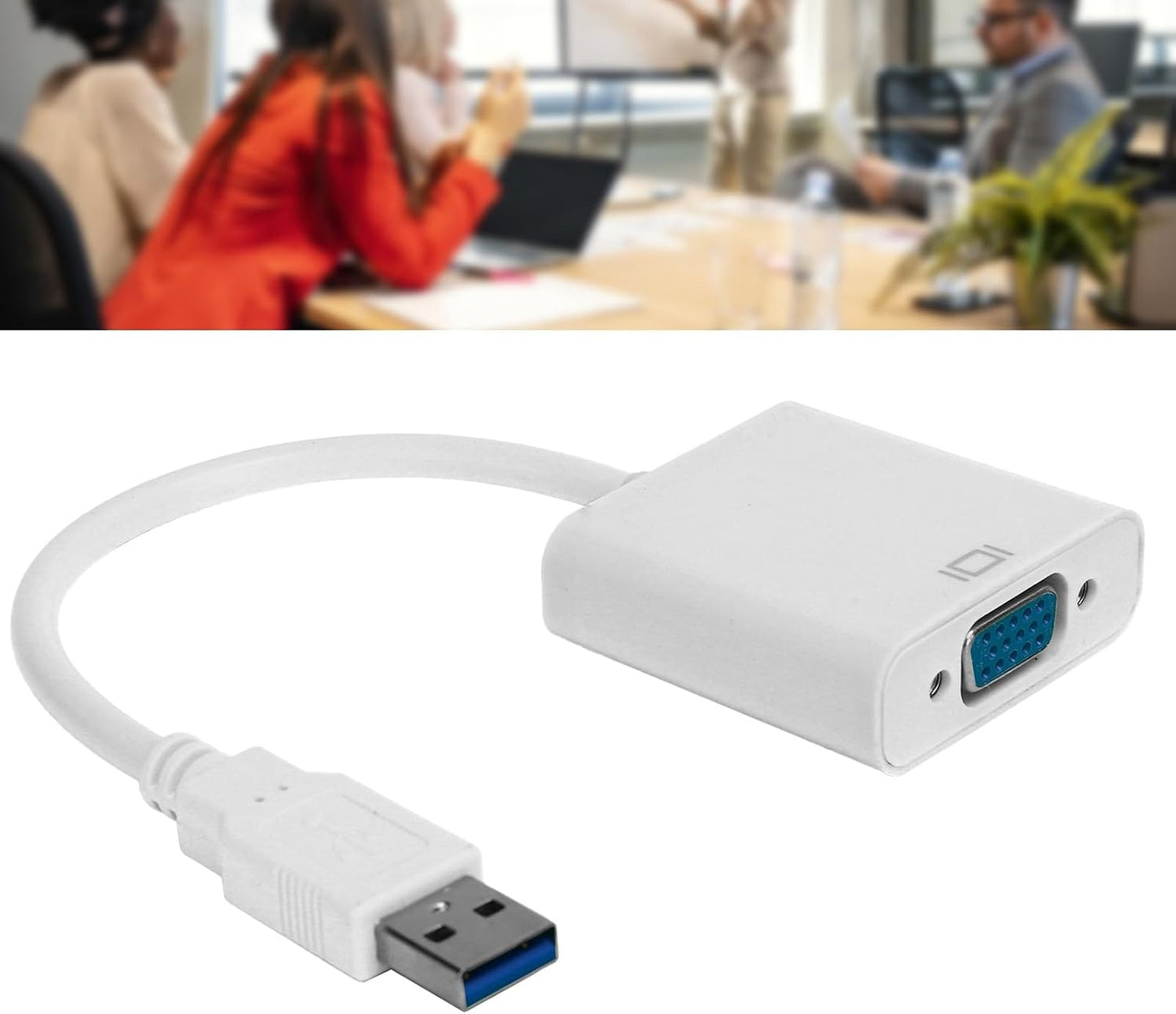 BONKZEBU 3.0 1080P USB to VGA Converter Cable HD Video Adapter External Video Card for PC Laptop Desktop Monitor