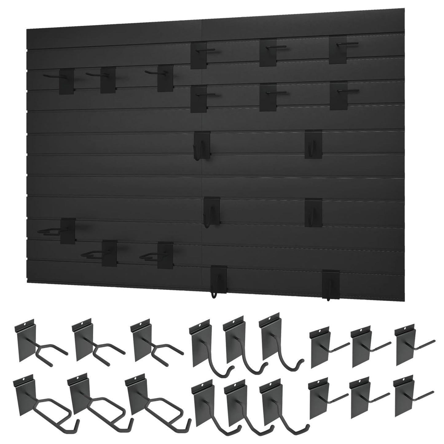 Gun Wall Mount Display Heavy Duty Adjustable Indoor Gun Rack Wall Rack Storage System Suitable for Rifles Storage Modular Firearms Gun Wall Gear Accessories Organizer for Helmet Vest Belt Police Gear