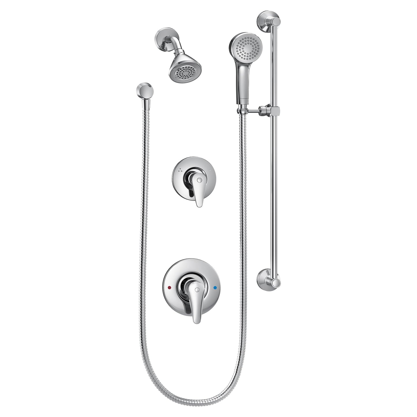 Moen T9342EP15 Commercial Posi Temp Transfer All Metal Trim Kit 1.5 GPM (Valve Not Included), Chrome