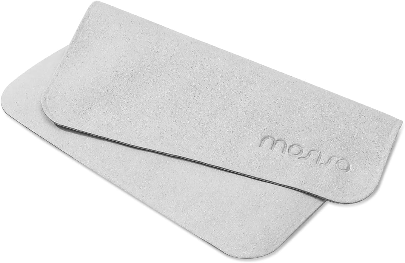 MOSISO 2PCS Polishing Cloth, Soft Microfiber Cloth Electronic Screen Cleaning Cloths Compatible with iPhone,Compatible