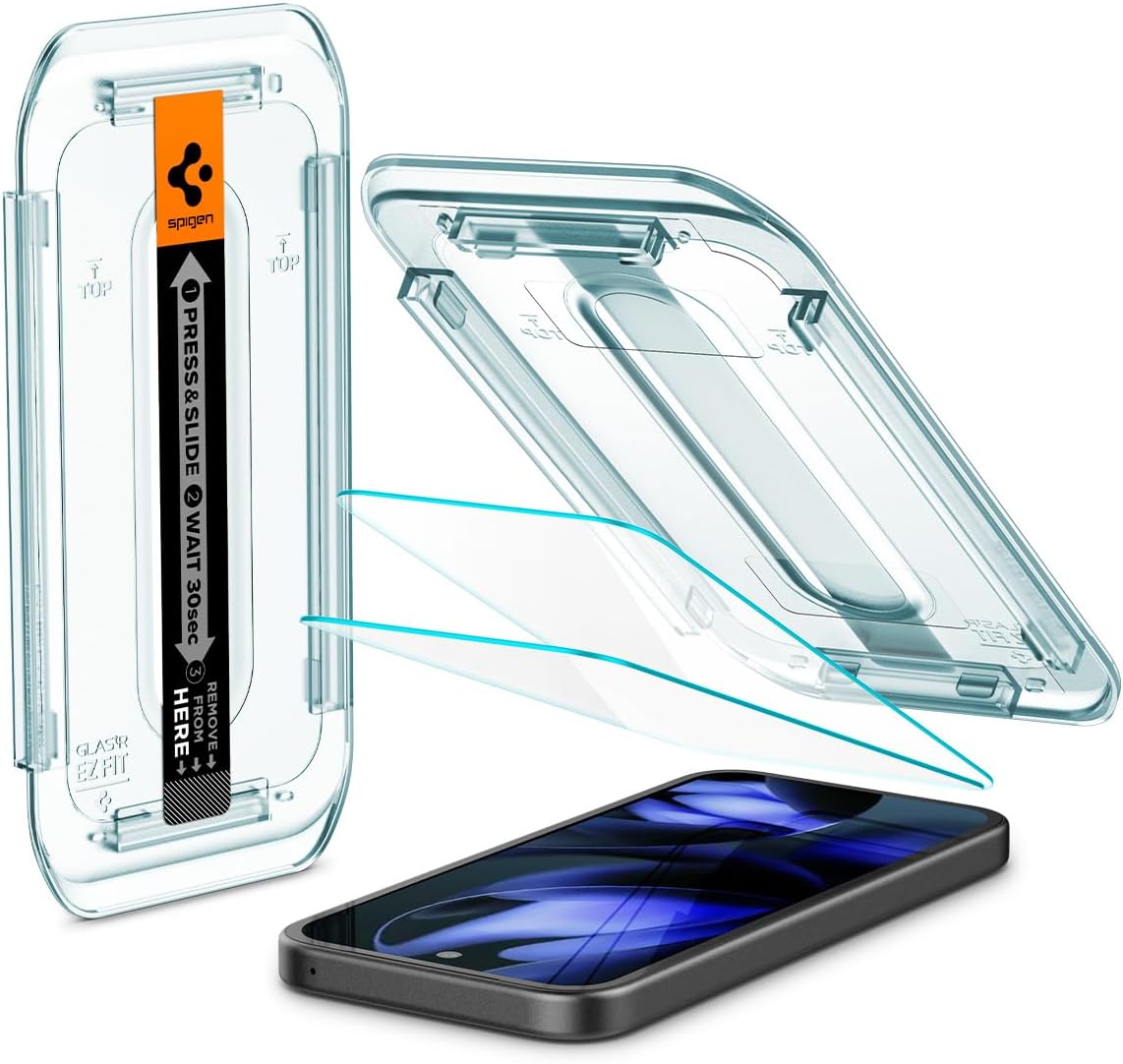 9a 2 Pack Spigen Tempered Glass Screen Protector [GlasTR EZ FIT] designed for Pixel