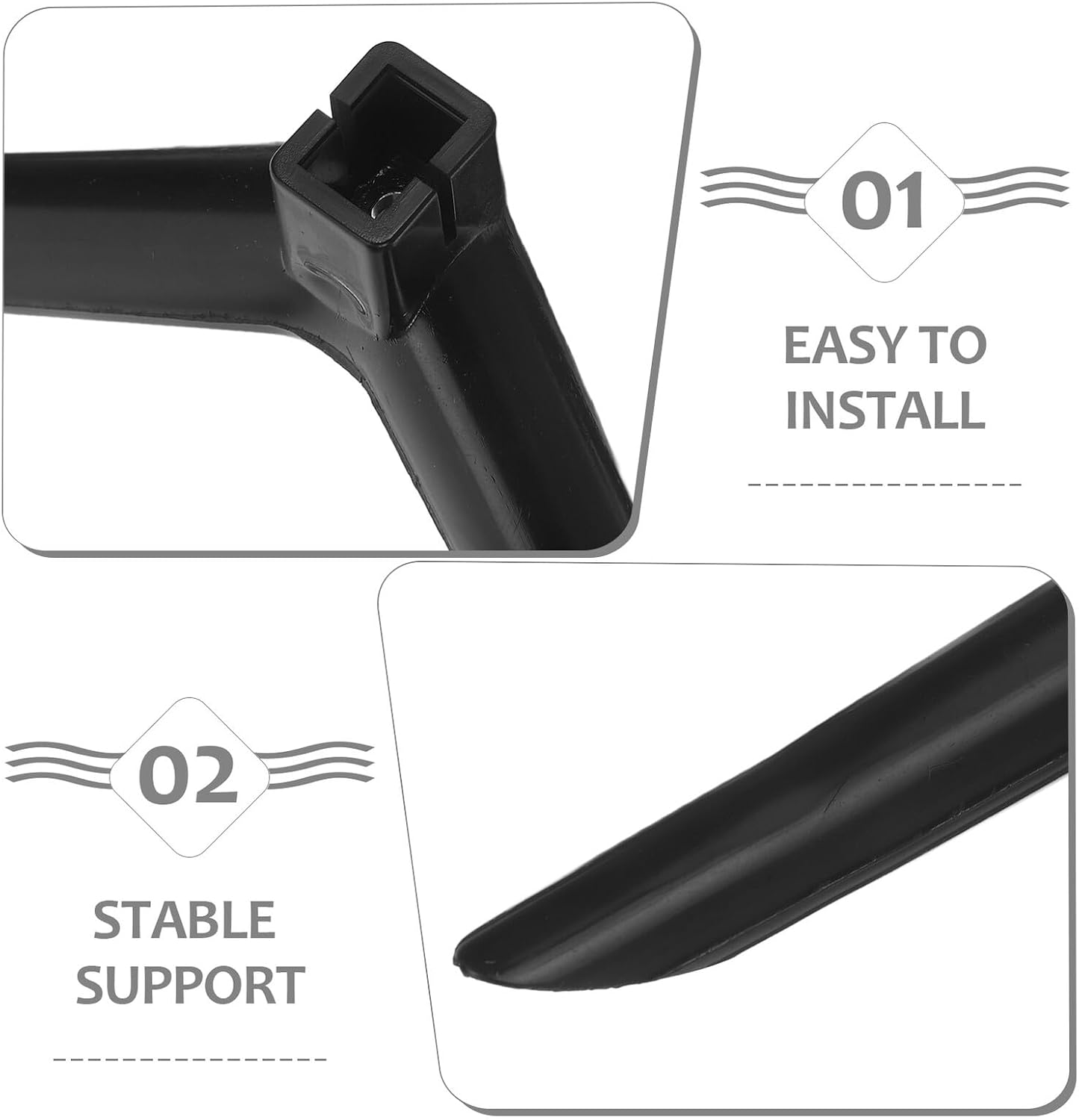 Luxshiny 4pcs 24-inch Plastic Tv Stand Base with Screws for Tvs Tabletop Replacement Brackets Stable Monitor Holder