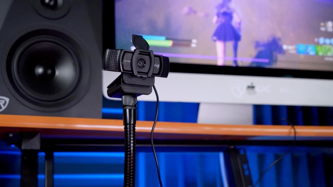 Rockville 9 iStand Webcam Stand Gooseneck Web Cam Camera Stand w/Tablet Mount