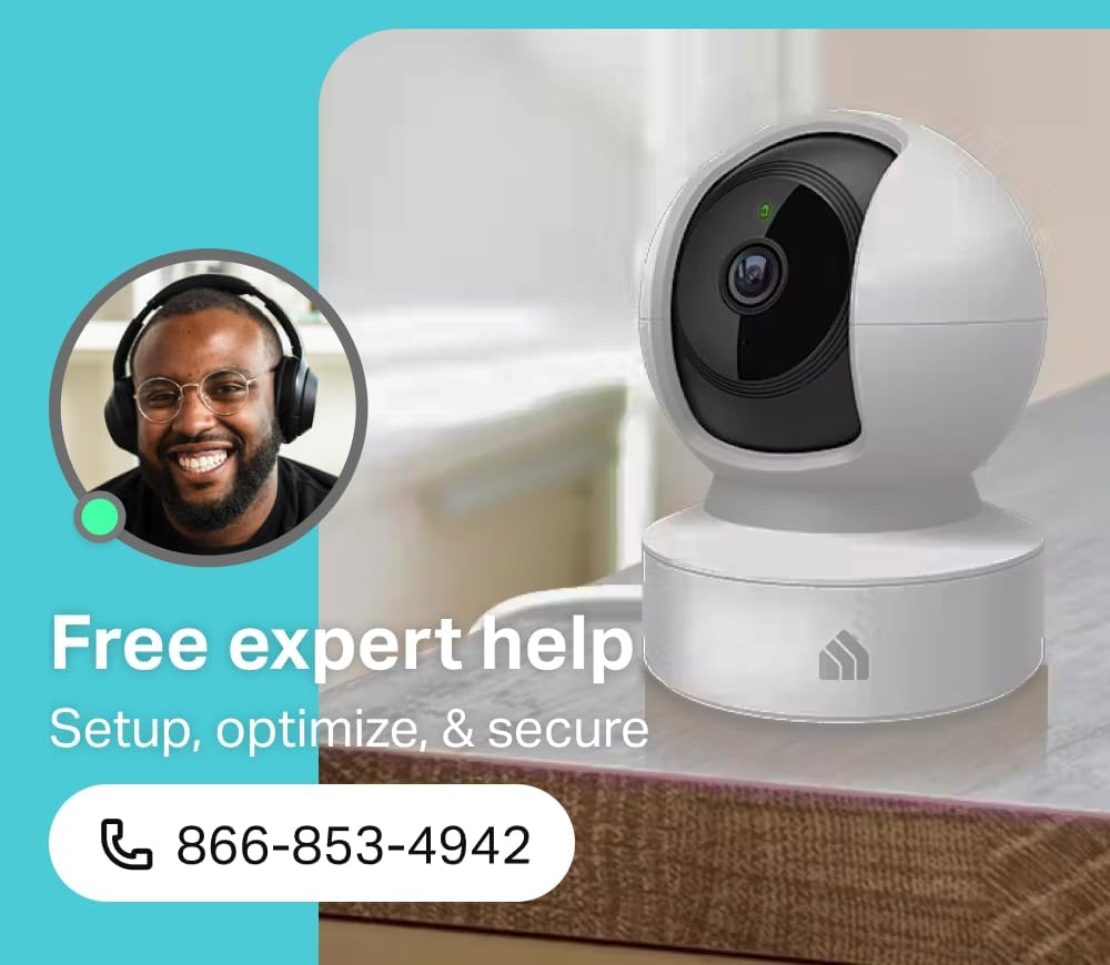 Kasa Smart 2K+ 2-Way KC410S Kasa Indoor Pan/Tilt Wired Security Camera - Works as a Baby Monitor & Pet Camera, Motion