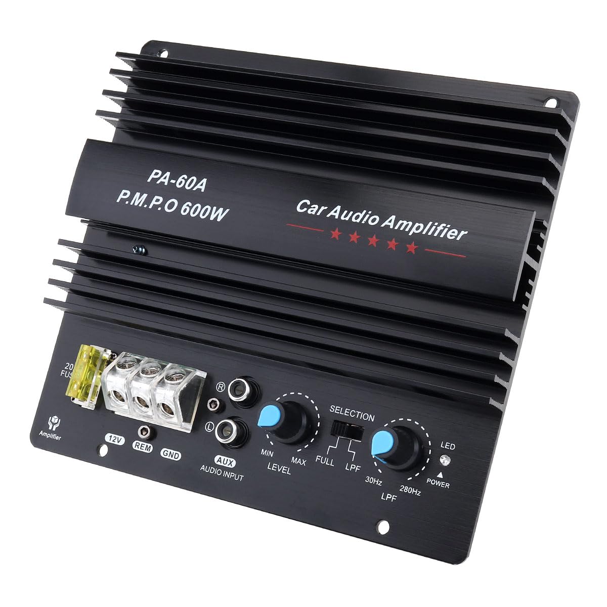 DriSentri 12V 600W Subwoofer Board Bass Module High Power Mono Channel Car Audio Amplifier Board, Powerful Bass Car