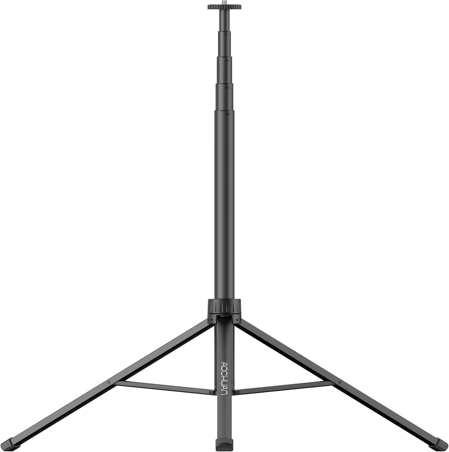 AOCHUAN 61" 14.5" 1/4 Extendable Phone Tripod Stand, Foldable, Lightweight & Portable Tripod for Cell Phone, with Screw