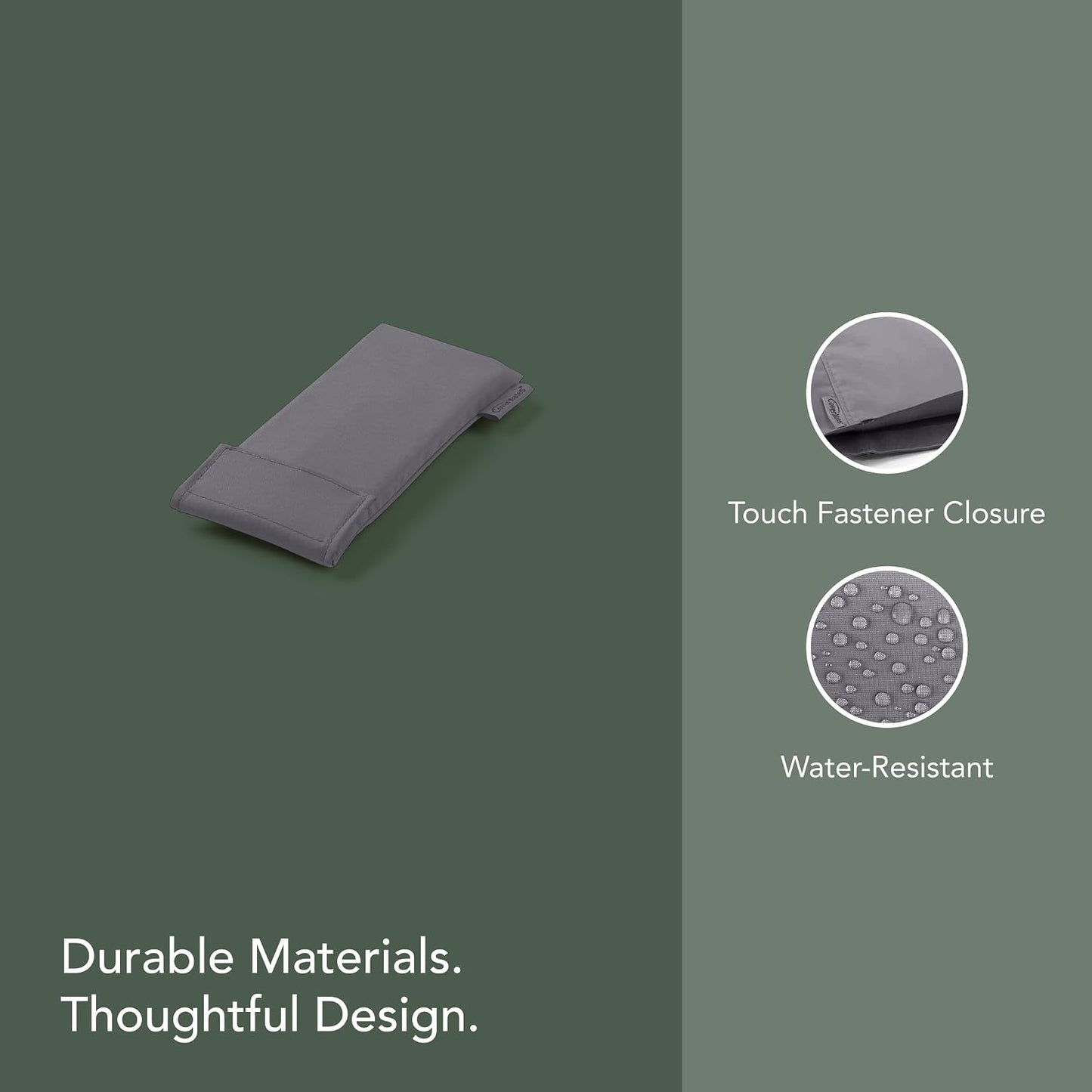 4.5W 10D, Covermates Remote Control Cover - Water Resistant Polyester, Double Stitched Seams, Touch Fastener Closure