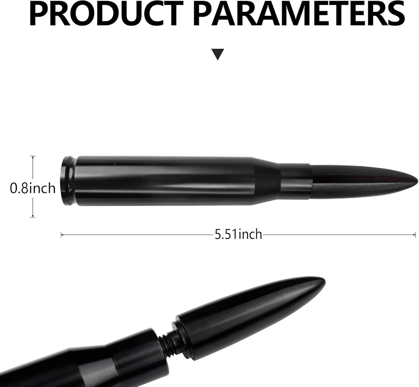 Turcee F150 F250 F350RAM 1500 2500 3500 Car Bullet Antenna,Truck Exterior Decoration Accessories Car Vehicle