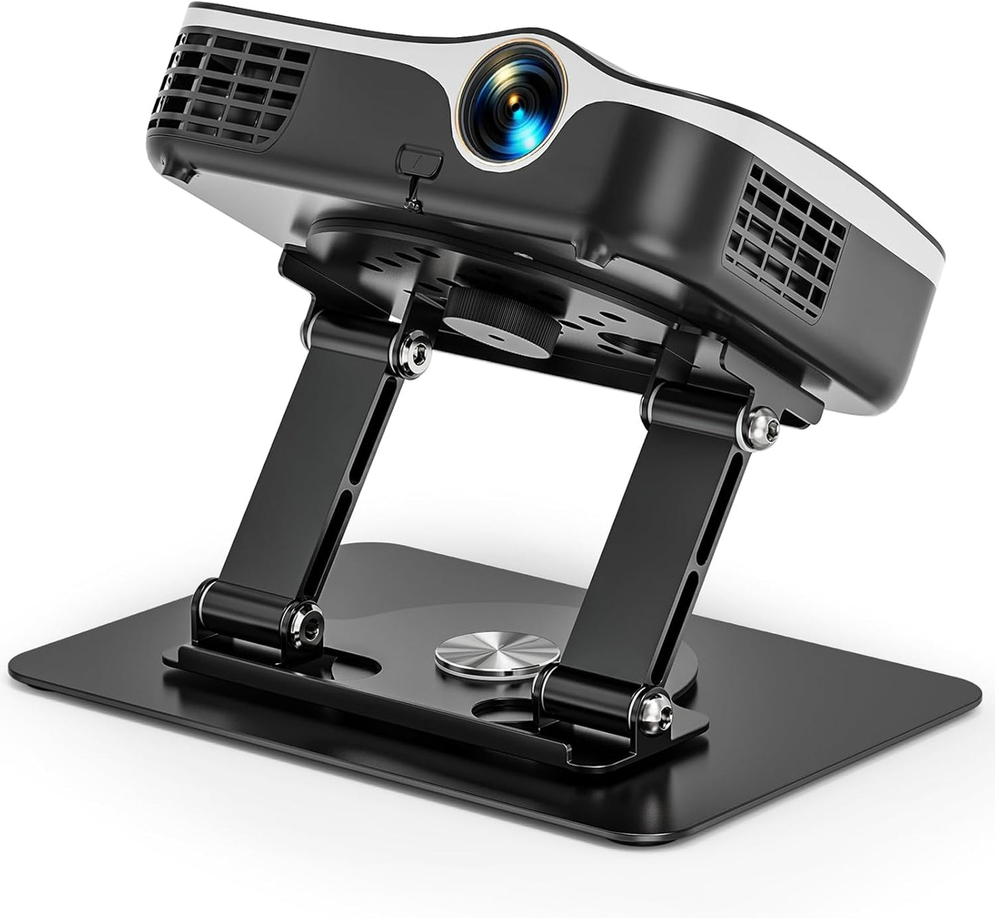 360 1/4" 22 Lbs Foldable Projector Stand, Rotatable Projector Mount Stand with Screw, Load Capacity and Carbon Steel