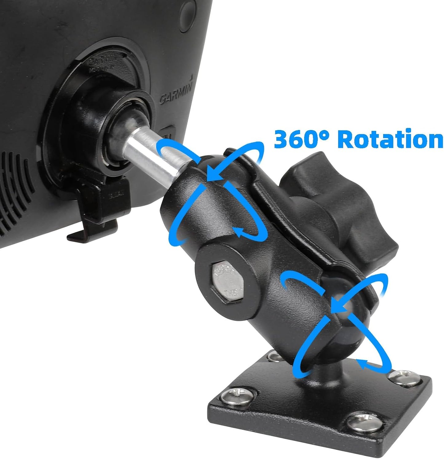 FPN 2577LT 42LM 44 52LM 54 55LMT 56 2457 249 Aluminum Heavy-Duty GPS Mount with AMPS Square Plate Base for Garmin