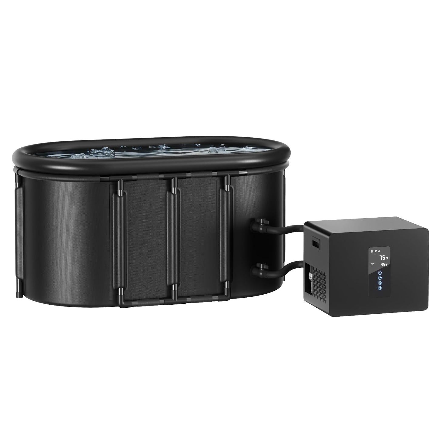 Ice Bath Chiller & Cold Plunge Tub Bundle, 1/3HP Cold Plunge Chiller with Built-in Pump & Filter, 148Gal Insulated Ice Bath Tub for Cold Therapy, Recovery, Muscle Relaxation & Wellness at Home