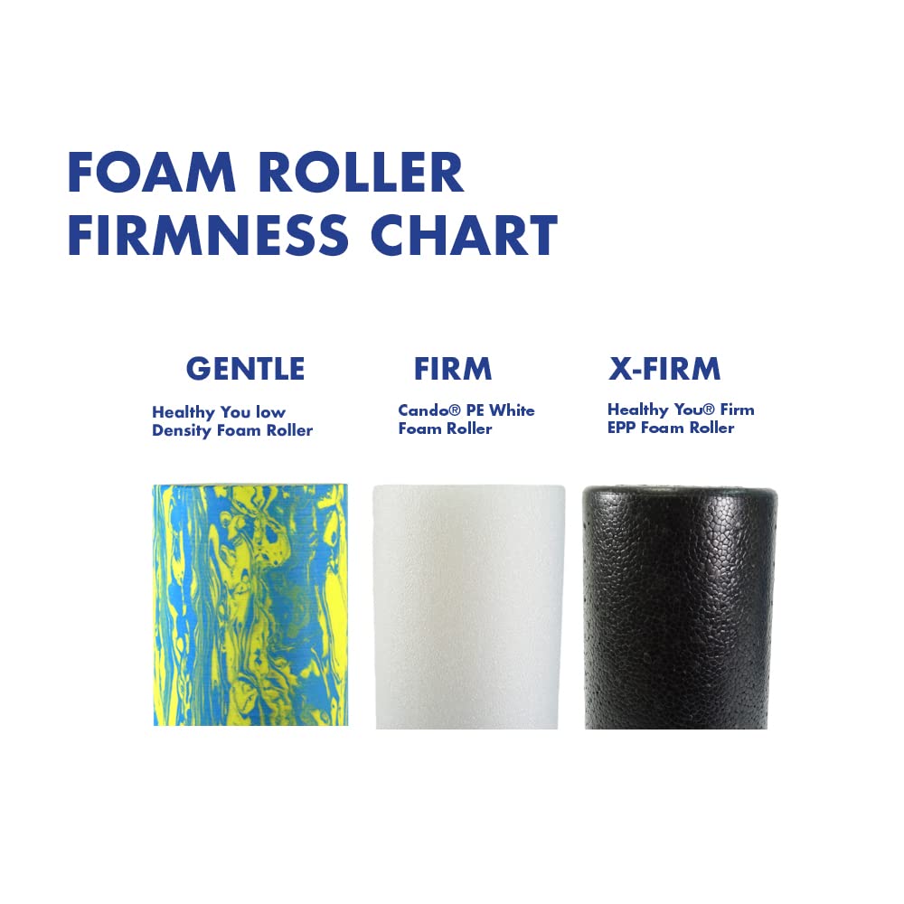 Healthy You Low Density Soft/Medium Foam Physical Therapy Roller (12" Full Round)