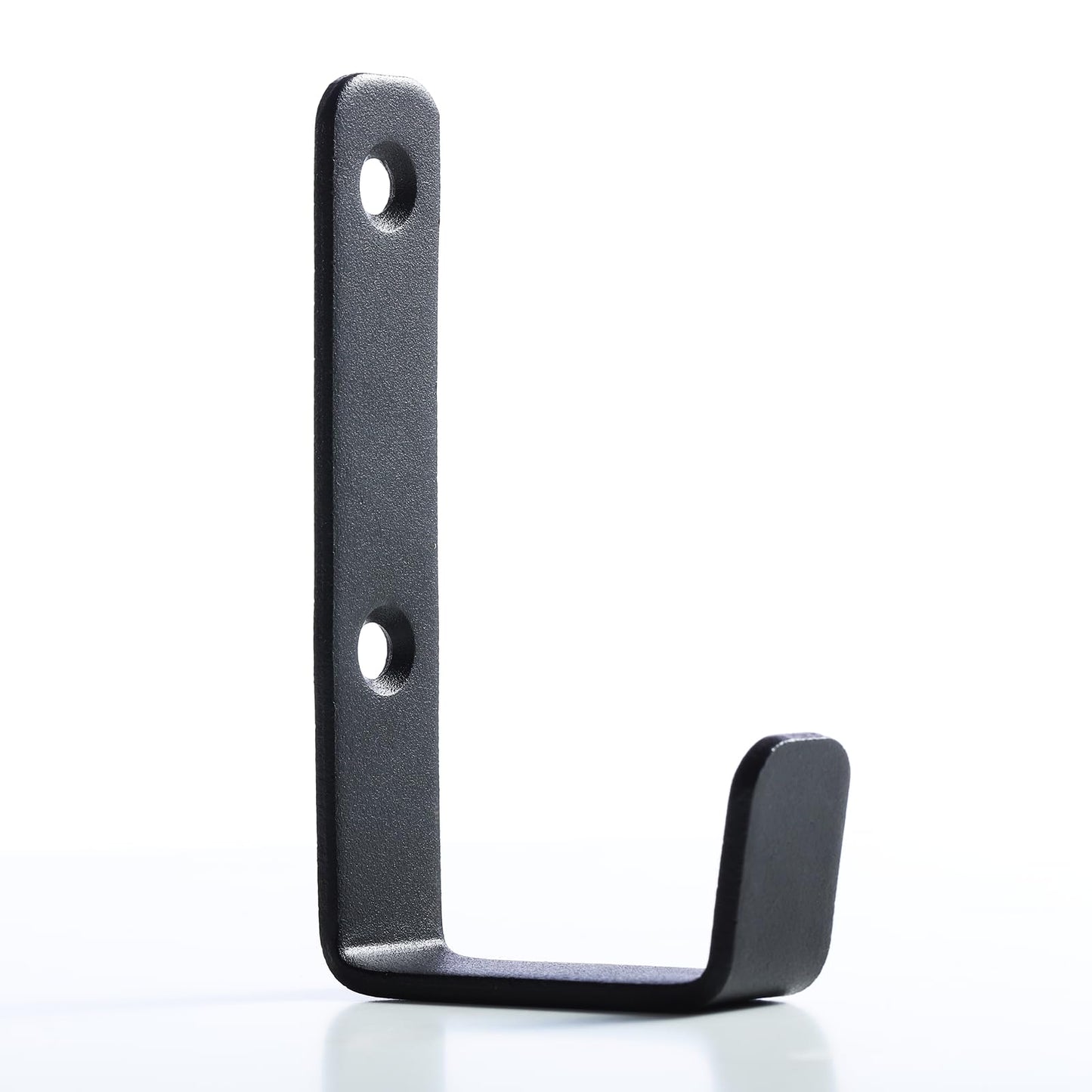 IBERDE Heavy Duty Hooks, Stainless Steel Hooks for Hanging, Coat Hook, Wall Hooks Wall Mounted Hook Towel Hook Garage Holder Screw Hanger, 6 Pack (Black)