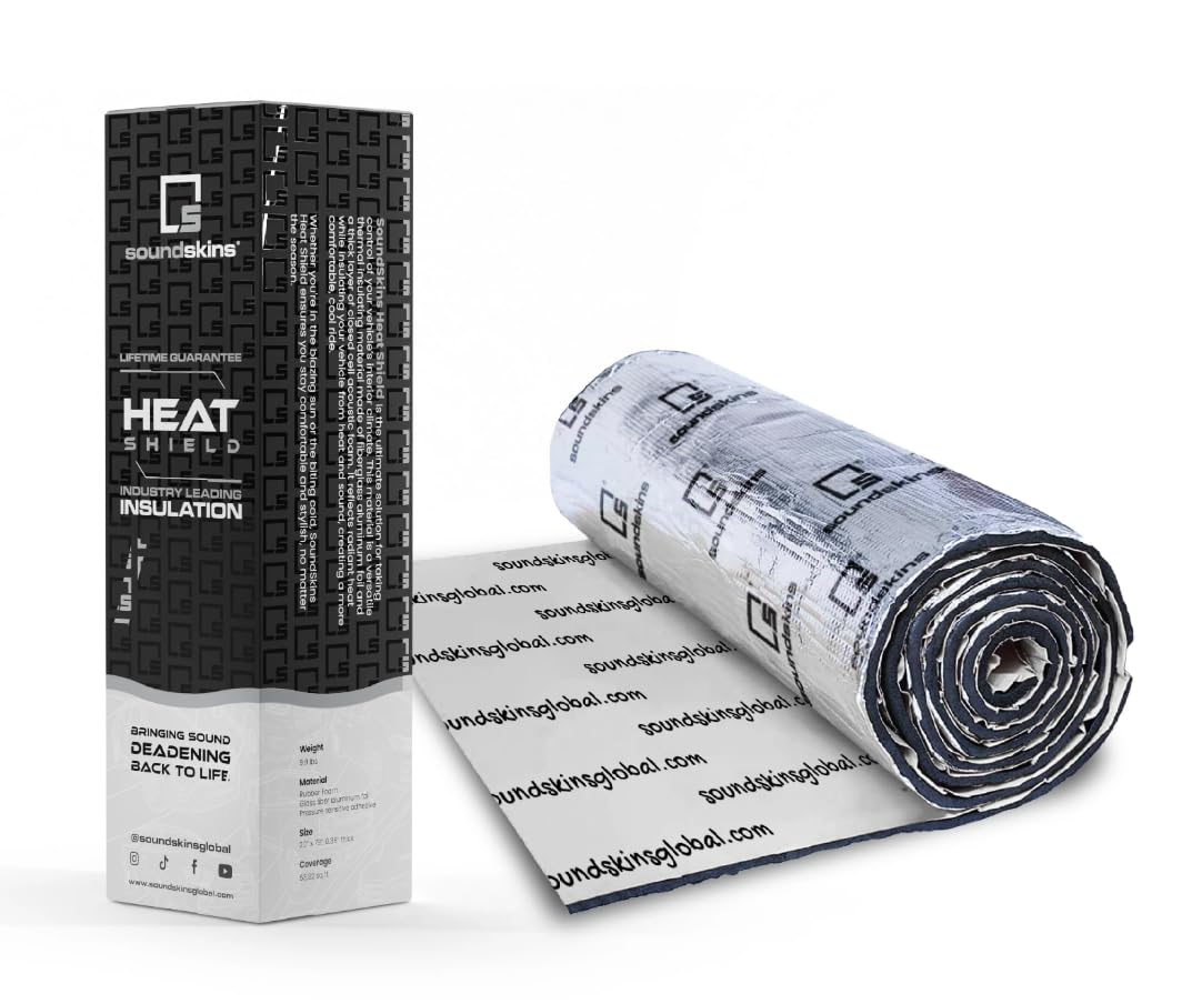 SoundSkins SSK-HTSHLD 394mil/10mm Dual Layer Insulated Heat Shield Mat - 54 sqft. Thermal Barrier and Vibration Control