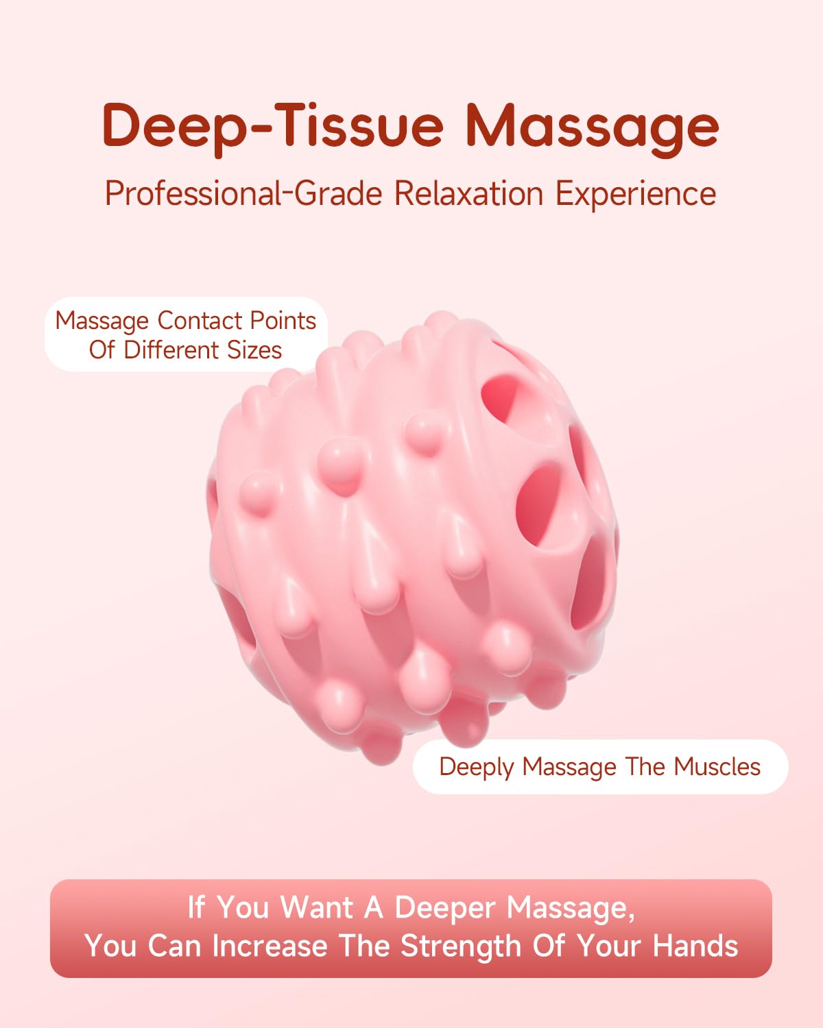 ArkPack Muscle Roller Stick for Legs,11.6IN Physical Massager 3-Balls Massage Roller Stick Trigger Point Massage Fascia Roller for Leg Calf Abdominal Neck Arms Relieve Muscle Soreness-Pink