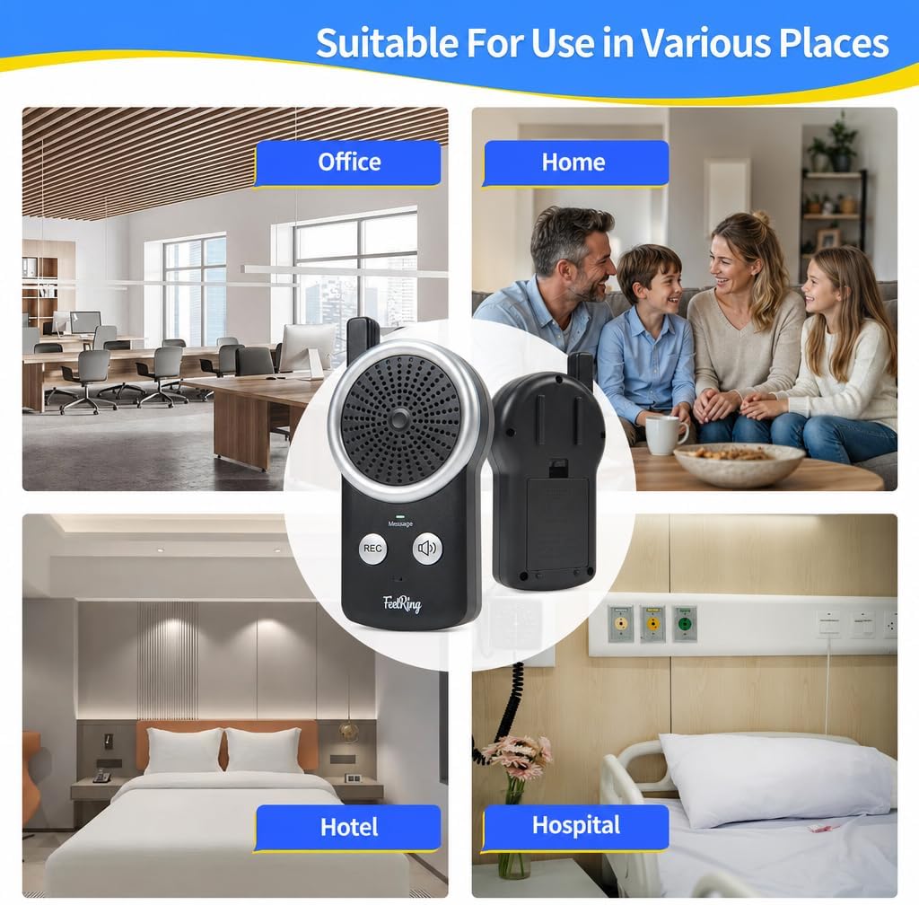 FESTRING 50 2-Button Seconds Voice Recorder with Playback, Kids Toy Voice Recorder, Simple Digital Recorder for Quick