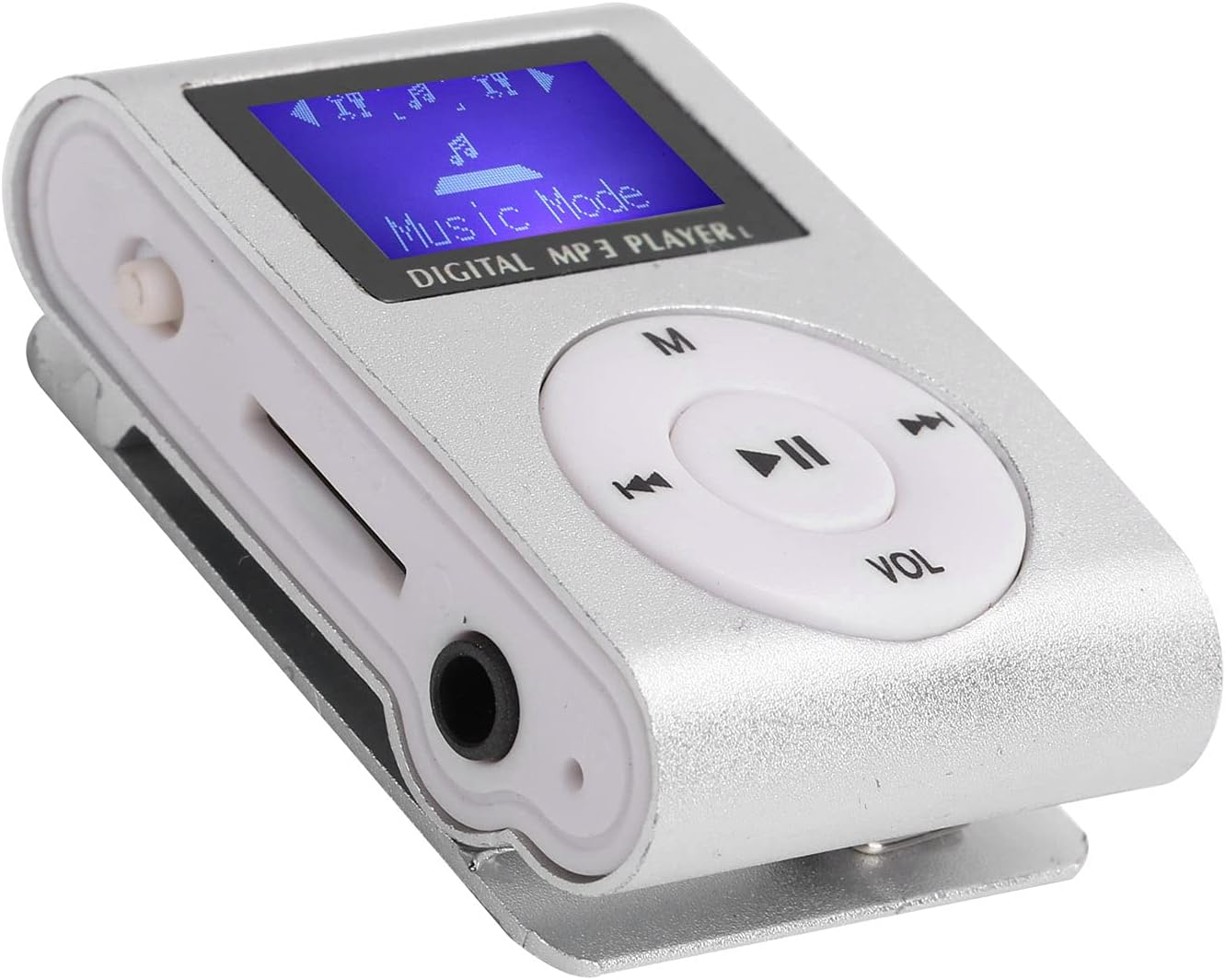 Zerone MP3 MP3 Mini Player, Portable Mini Player Sports Digital Media Player BackClip LCD Screen Support Memory Card