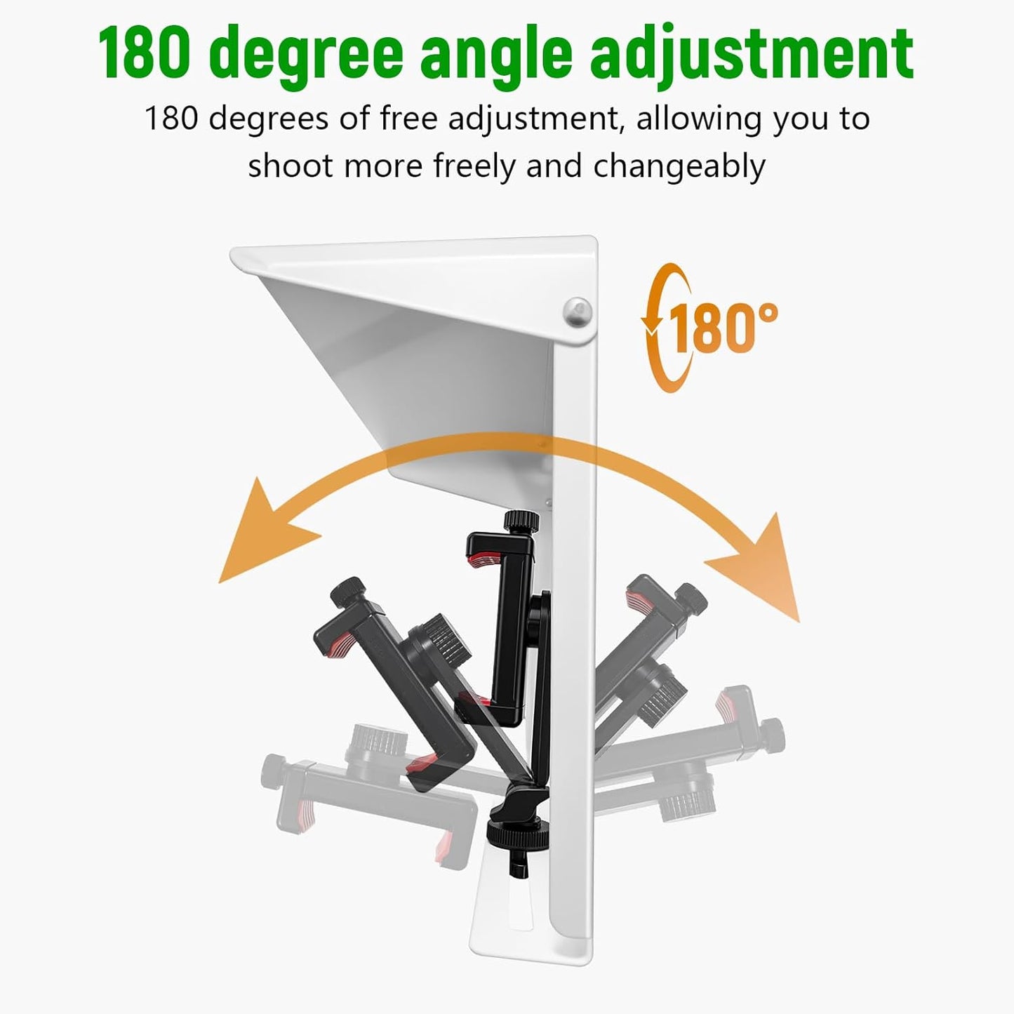 Apexion Baseball Training Equipment, Phone Stabilizer, Game Changer Fence Mount, Universal with Sunshade, Streaming