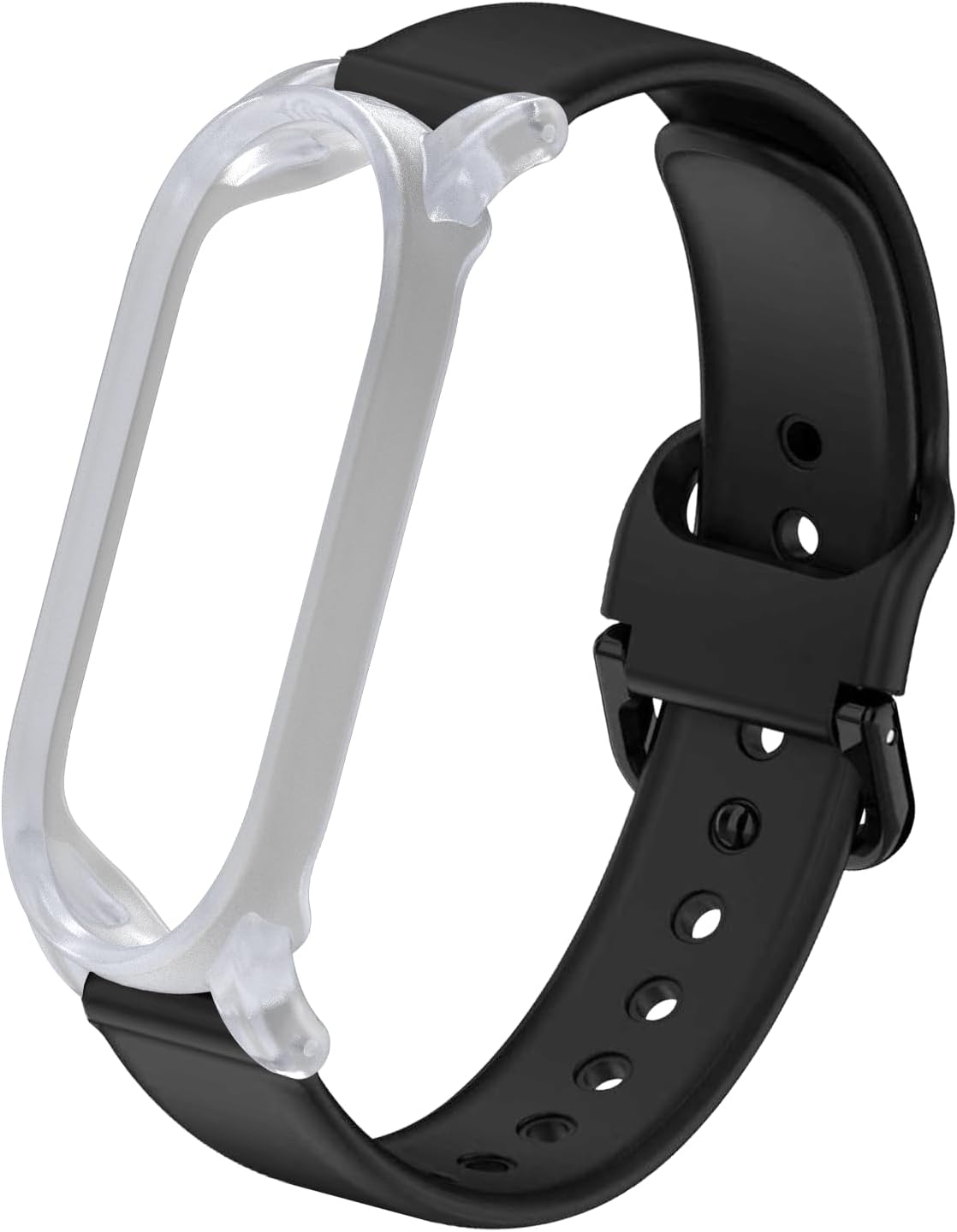 TUDIA Snap-On PC Case with [Extended Length] Adjustable Silicone Wristband for PLAUD NotePin AI Recorder [for Larger