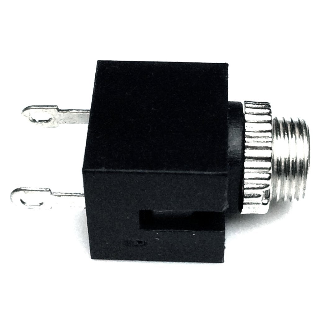 3.5mm 2 Pack CESS Black Mono TS Socket, Soldering Type, Panel Chassis Mount