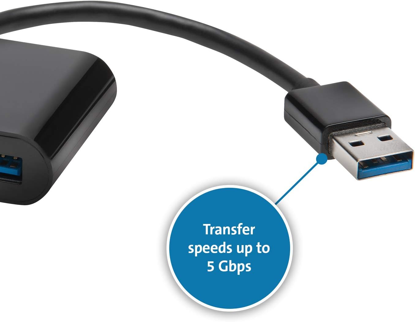 Kensington K39121WW UH4000 3.0 4-Port USB Hub