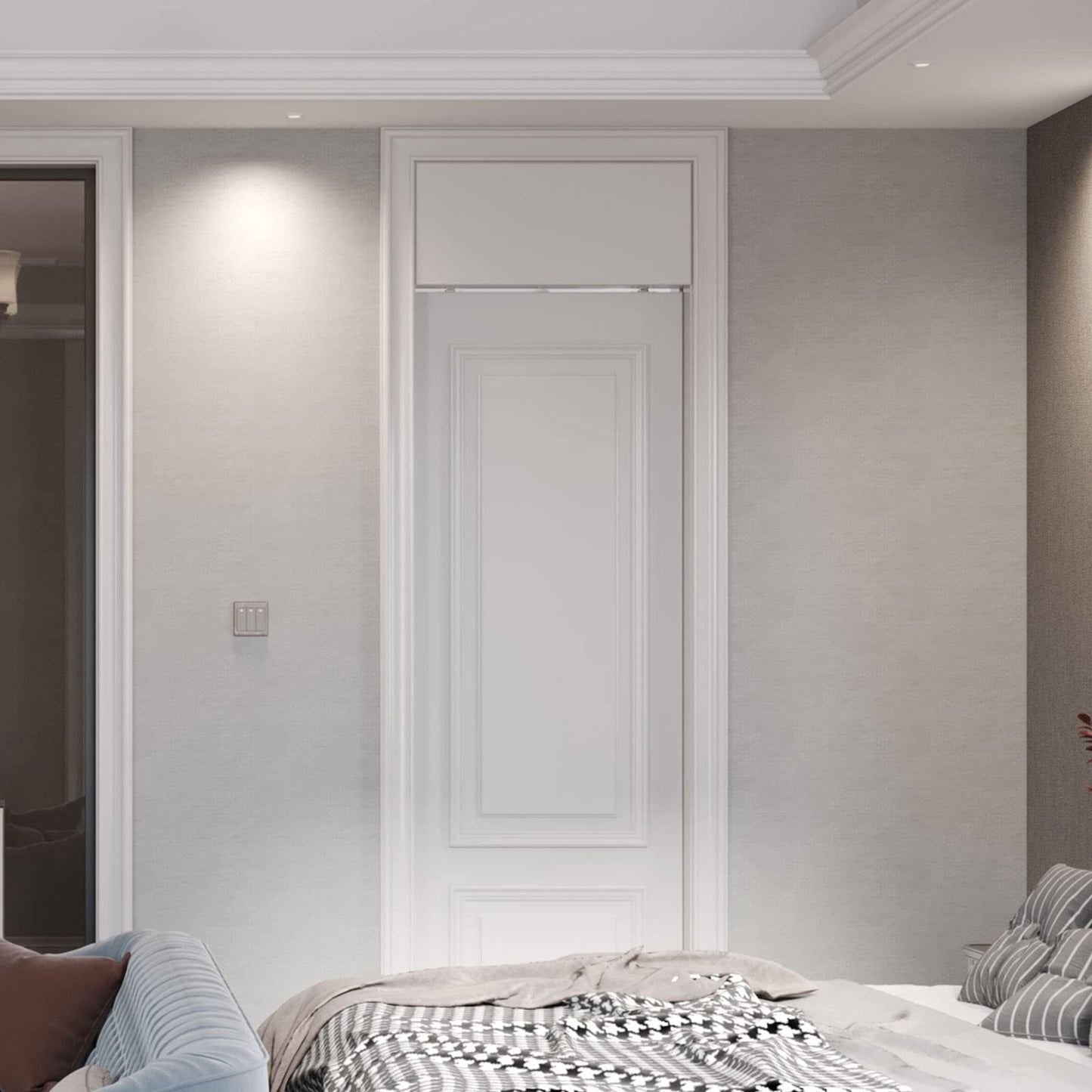 FINOSEN 5FT Commercial Grade Sliding Pocket Door Hardware Track Kit,Top Mount,Heavy Duty,Smoothly and Quite,Easy to Install,Aluminum(Door is not Included)