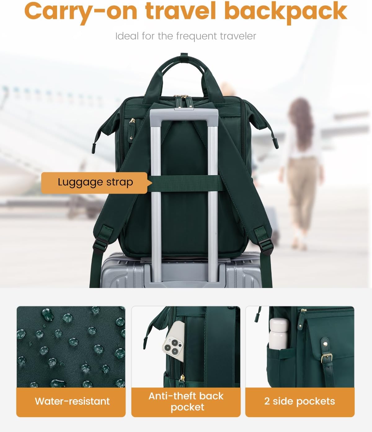 Backpack Backpack Commuter Backpack Daypack, 15.6 Inch, LOVEVOOK Laptop for Women Work Travel Purse, Nurse Bags Teacher
