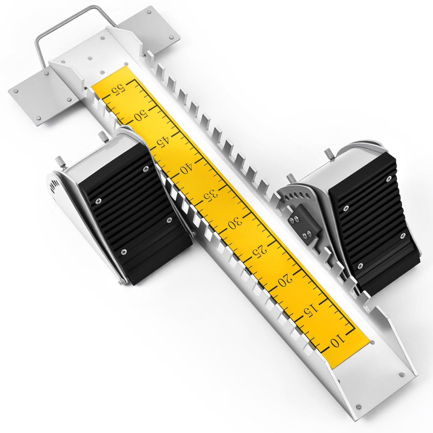 VioraWhite Starting Block 25.2 Inch 6 Adjustable Angle Sprinter Pedals Track and Field Accessories Multi Function Lightning Running Blocks for Cinder Track Plastic Runway Athletes Runners, Yellow