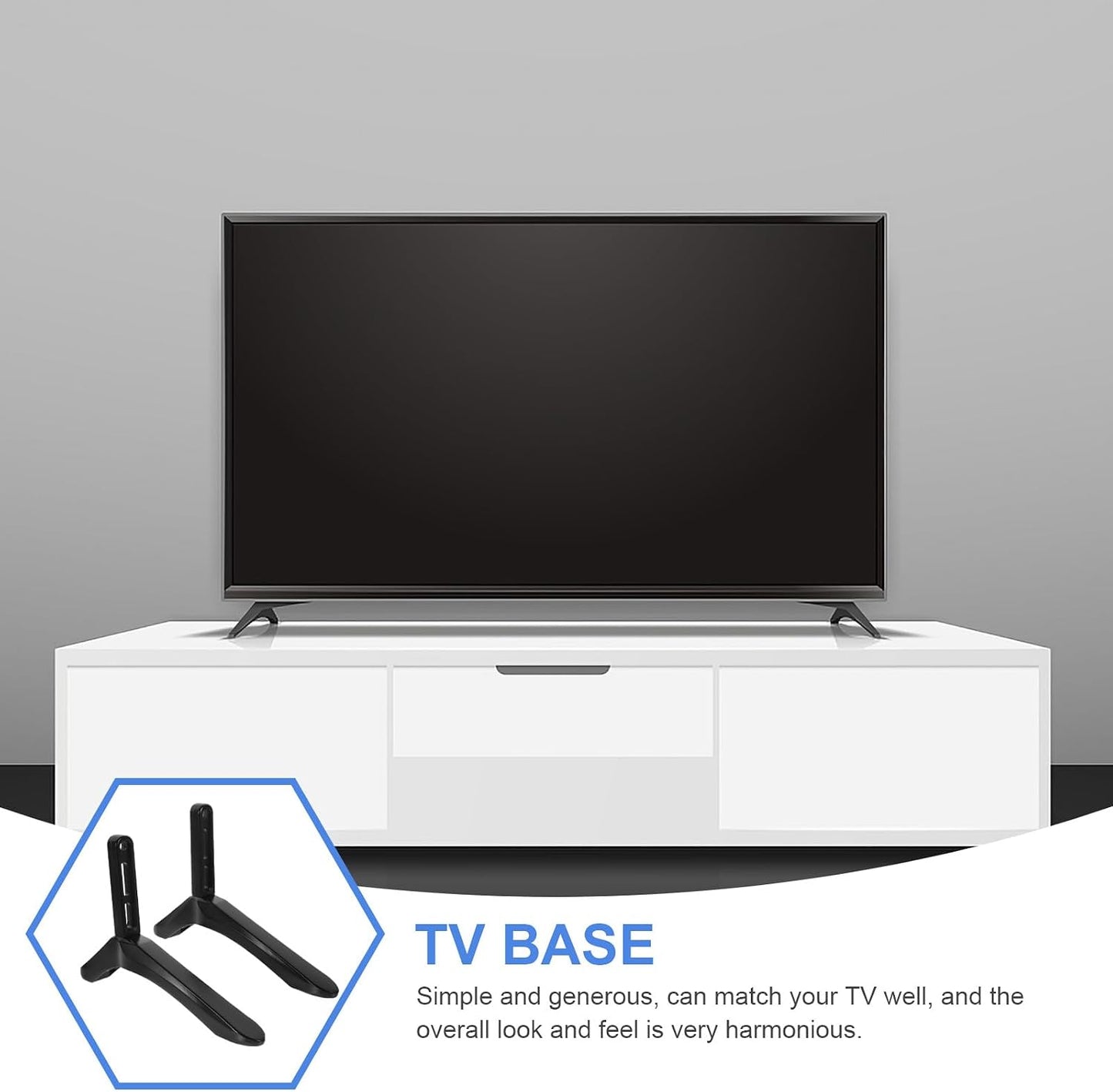 BESPORTBLE Tv Stand Replacement Bracket Ergonomic Stable Tv Support Base Simple Installation with Welded Construction
