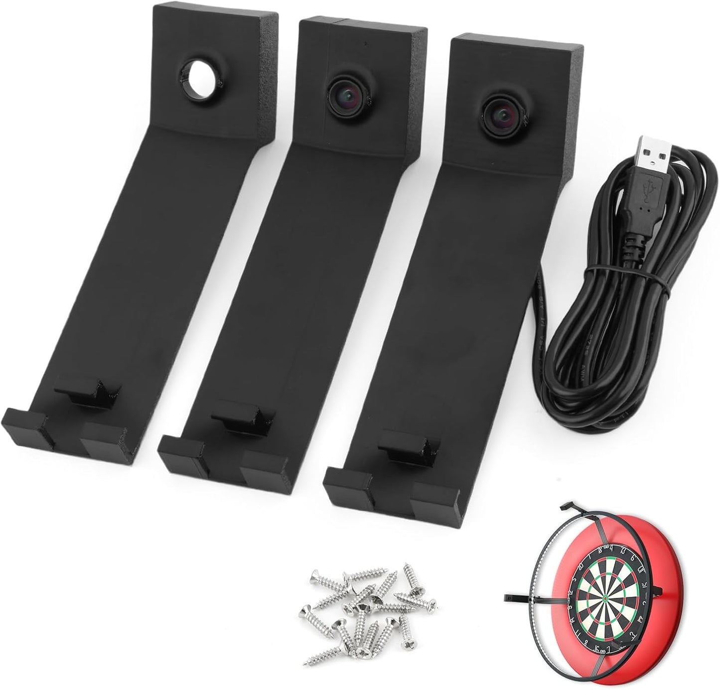 3 OV9732 Pcs Camera Mount for Target Corona Vision Lighting - No Drilling - Camera Bracket for Autodarts & Dartit