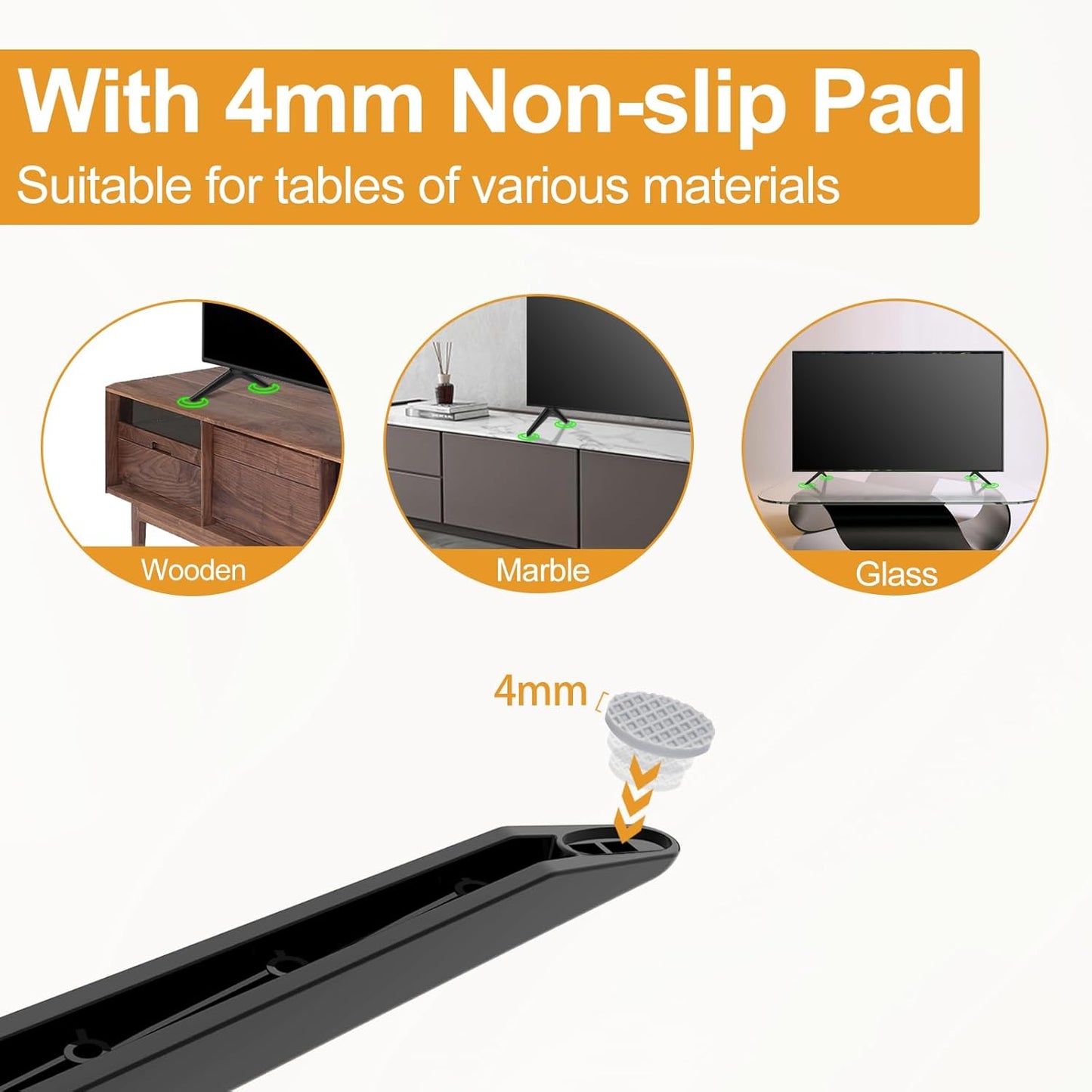 Motiexic 32L310U19 32L310U20 43LF421U19 50L420U, 32" 43" 50" Set, TV Legs for Toshiba TV Stand Base Replacement, Only