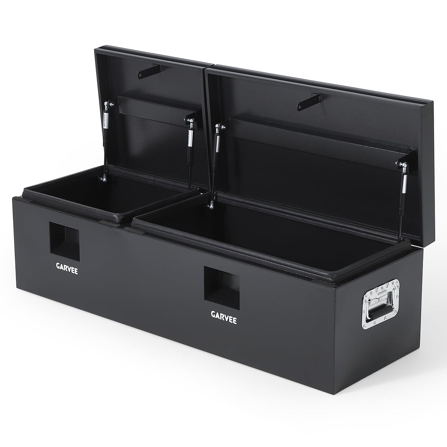 GarveeLife Steel Truck Bed Tool Box, 48x16x14 Inch Storage Box with Side Handle, Chest Toolbox Weatherproof Organizer for Pickup Truck RV Trailer