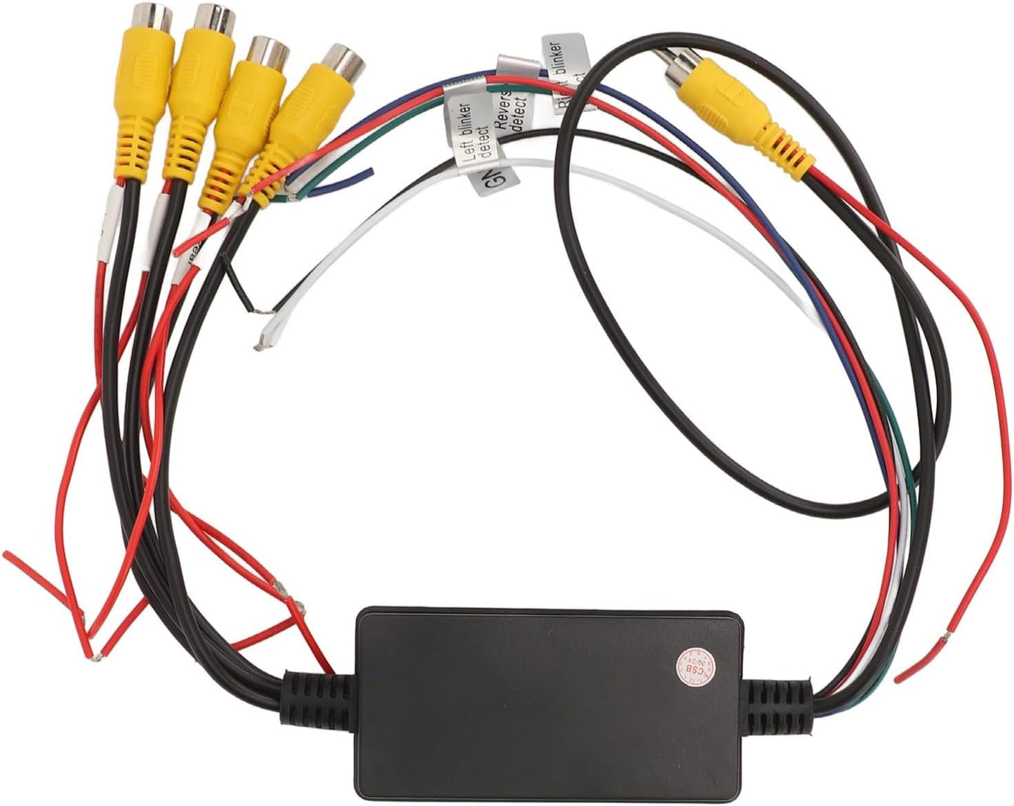 Aramox 4 1 Car Backup Camera Splitter Switch Input, Output Intelligent Car Video Switcher Converter Comes with Remote