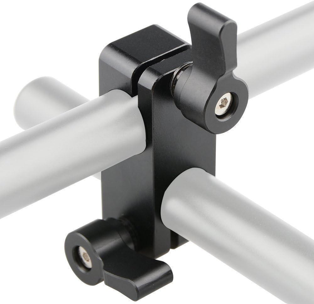CAMVATE 15mm 90 Rig(2 1777 Right Angle Rod Clamp Rod Degree Rotate for Video Camera DSLR PCS)