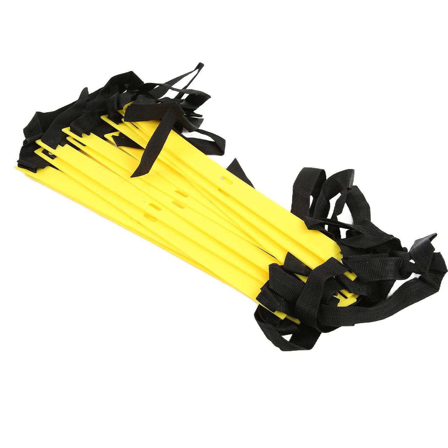 Competitive Sports Ladder Football Speed Rope for Training 6M 12RungYellow Athletic Supplies (Yellow)