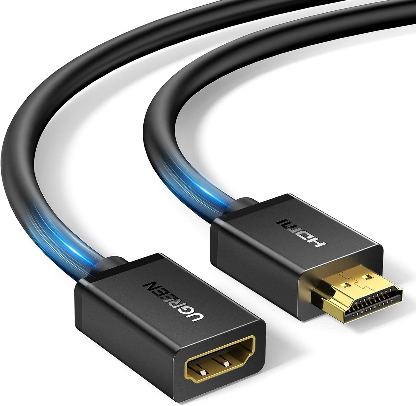 4K 6FT PS5 PS4 UGREEN HDMI Extension Cable HDMI Extender Male to Female Adapter Cord Compatible with Roku TV Stick Xbox