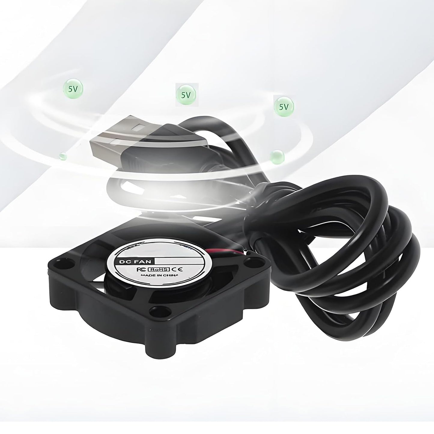 DUJVCZB 2507 5V, 11000RPM 25mm 07mm 1m FDKB2507H05 Mini USB Cooling Fan High Speed x Industrial Computers Fans with USB