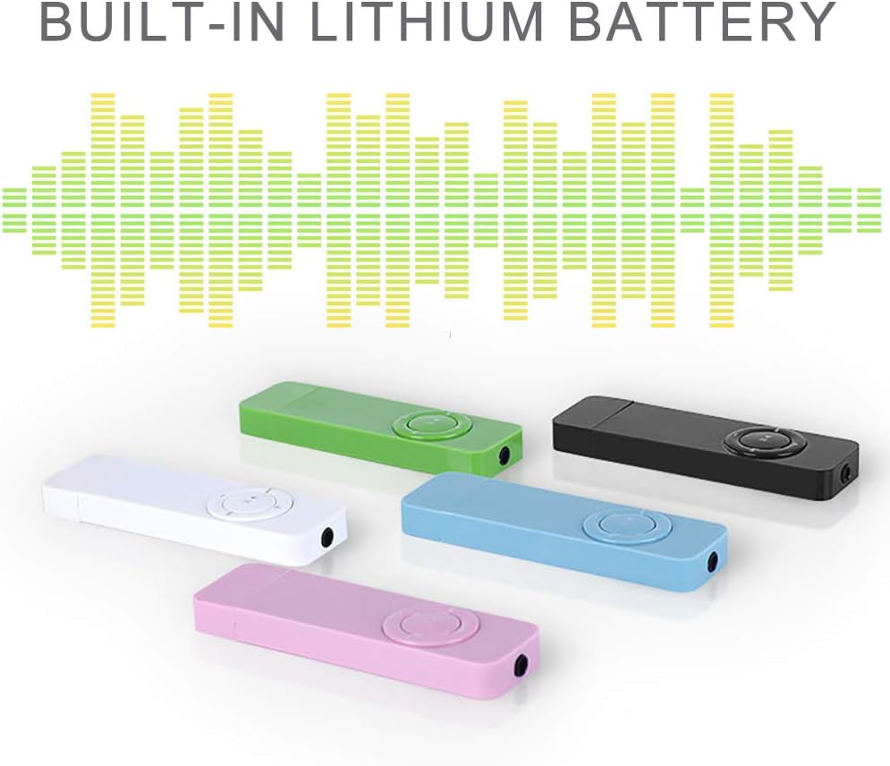 aqxreight MP3 MP3 Portable USB Sport U Disk Music Player Ultra Thin Design Lightweight Music Media Player for Workouts