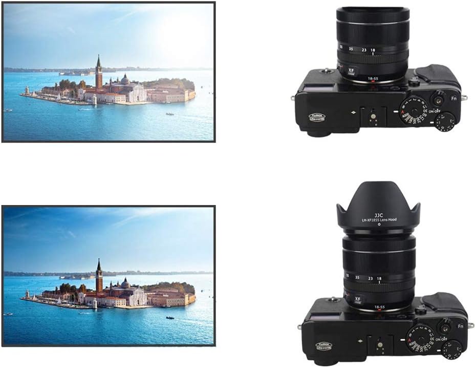 JJC 18-55mm F2.8-4 14mm F2.8 Bayonet Dedicated Lens Hood for Fuji Fujifilm Fujinon XF R LM OIS & XF R Lenses