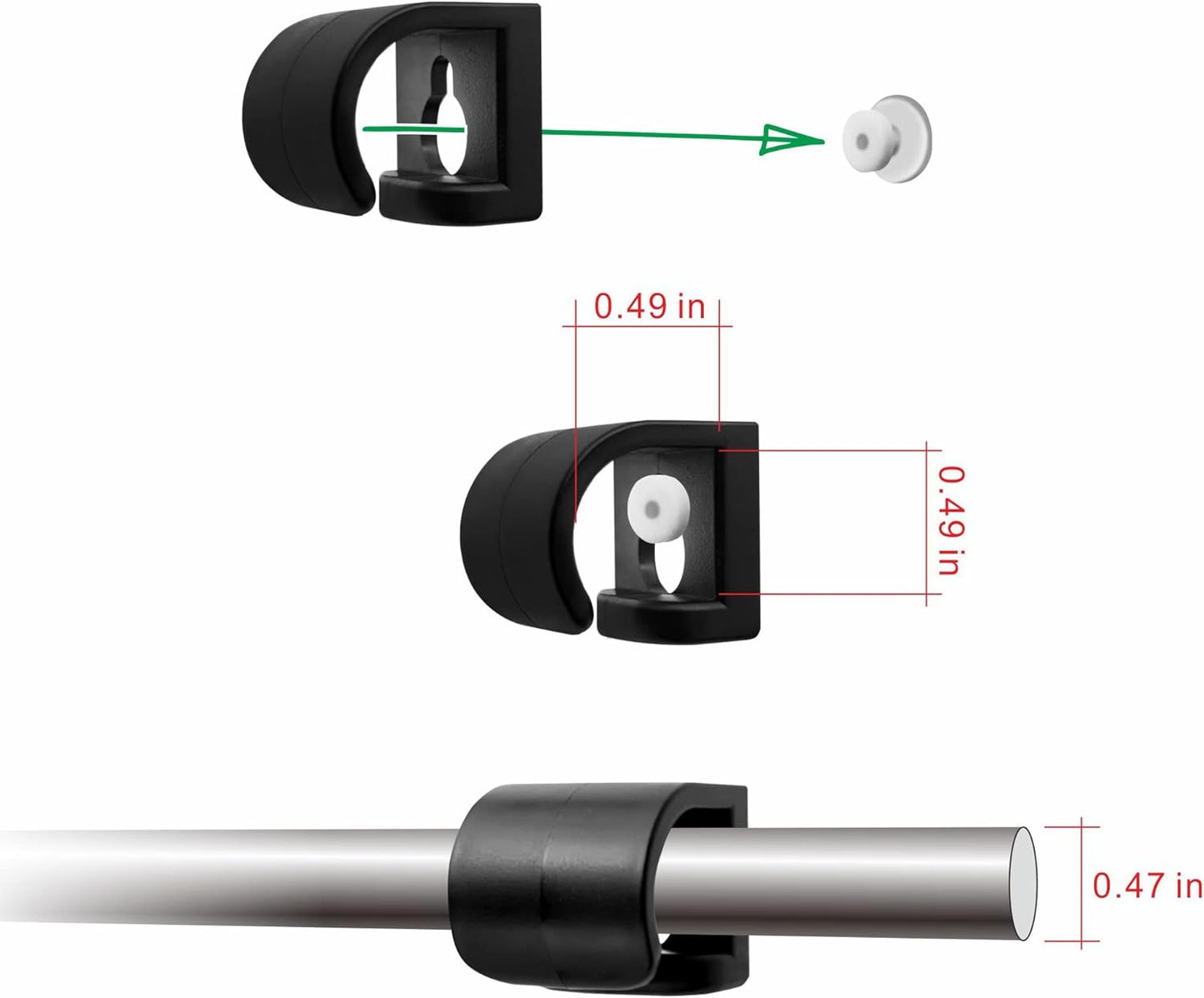 Yandood Set Upgraded Hanging Accessories Backup for Foldable Projection Screen