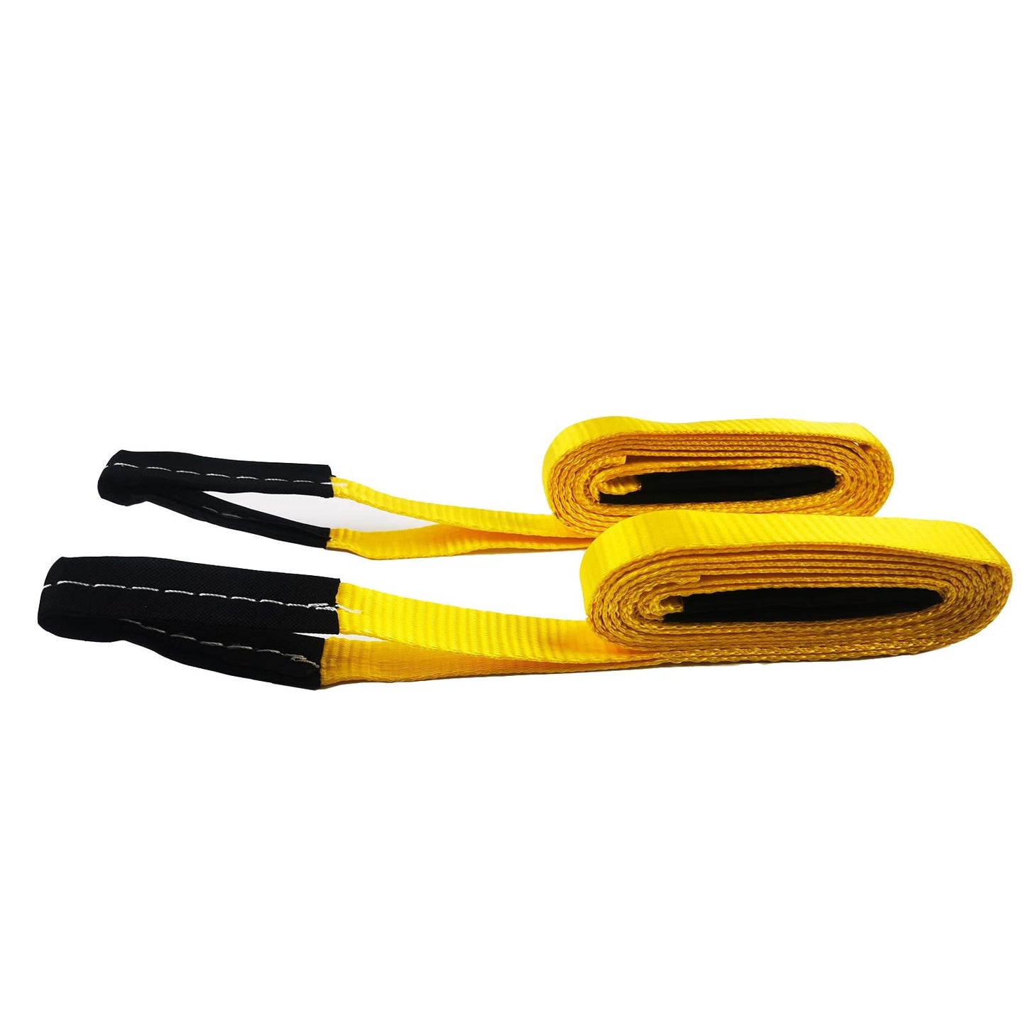 6 Pcs Lift Sling Straps 1" x8' Heavy Duty Lifting Sling Web Town Strap with 2 Reinforced Loops,5000lbs Break Strength,Wear Guard End