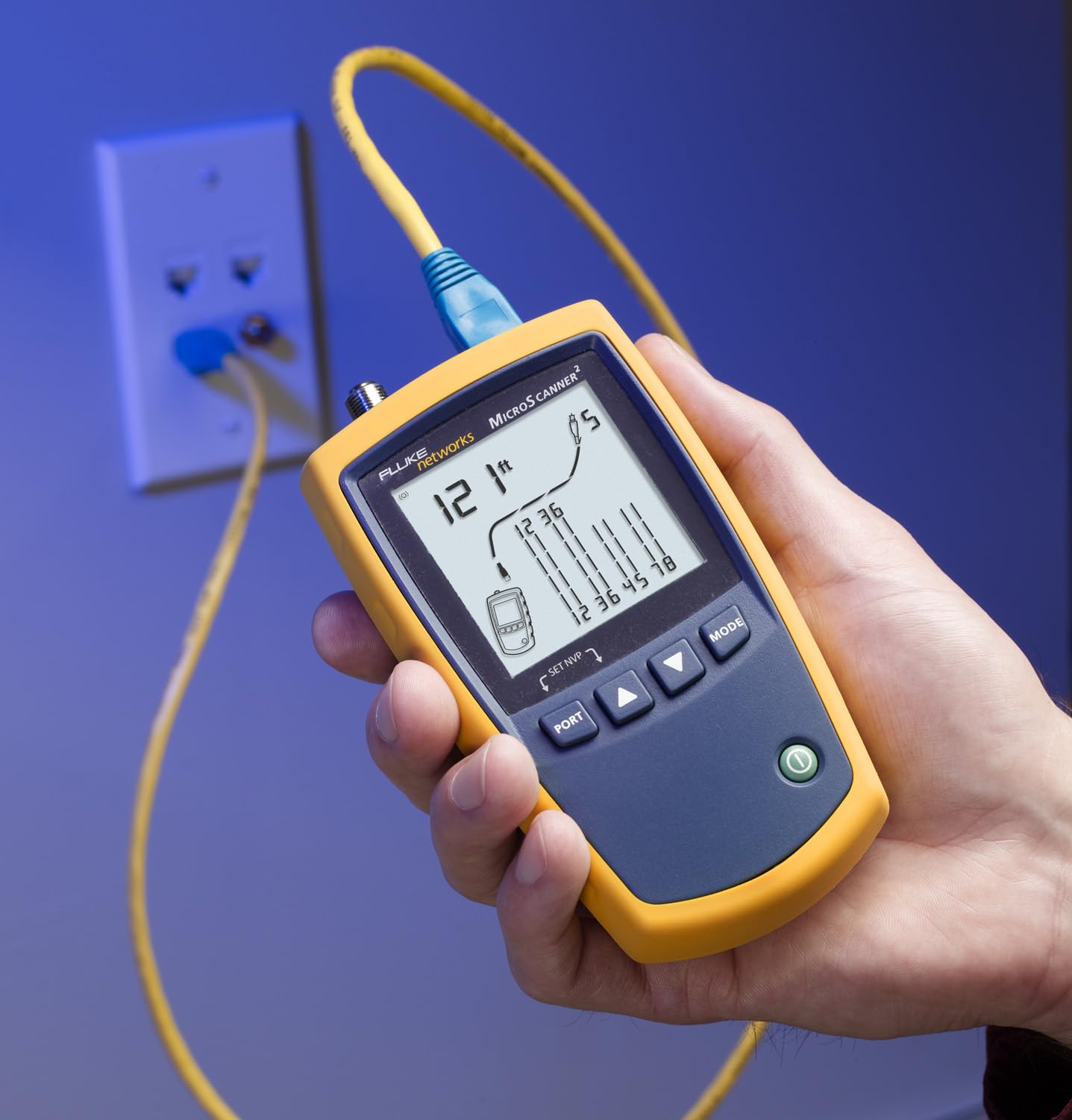 Fluke Networks MS2-KIT MicroScanner2 Copper Cable Verifier Kit, Troubleshoots RJ11, RJ45, Coax, Tests 10/100/1000Base-T, and Voip, Includes IntelliTone Pro 200 & Remote ID Kit